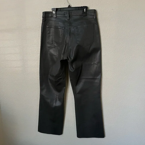 NWT L'AGENCE | Kendra Coated Cropped Flare Jean in DARK SHADOW COATED | 27 & 29 - Picture 14 of 16